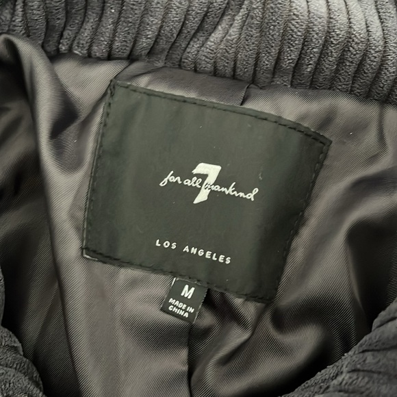 7 for All Mankind Corduroy Puffer Jacket - Picture 2 of 8